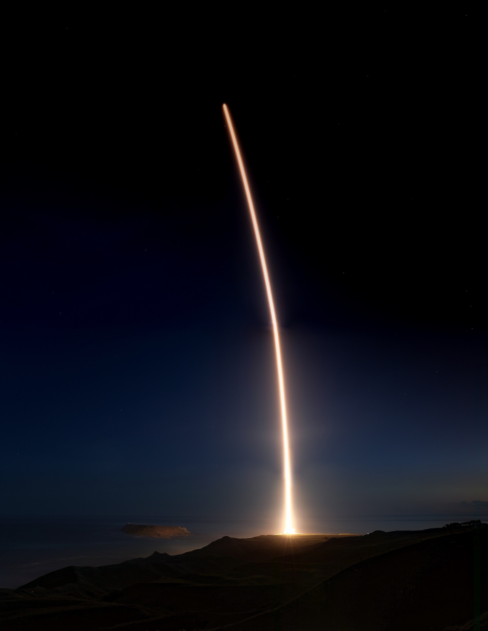 Electron's first night launch. Image credit: Patrick Rogers