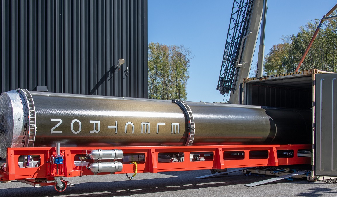 Electron Rocket Arrives at Launch Complex 2 for Rocket Lab’s Inaugural Mission from Virginia