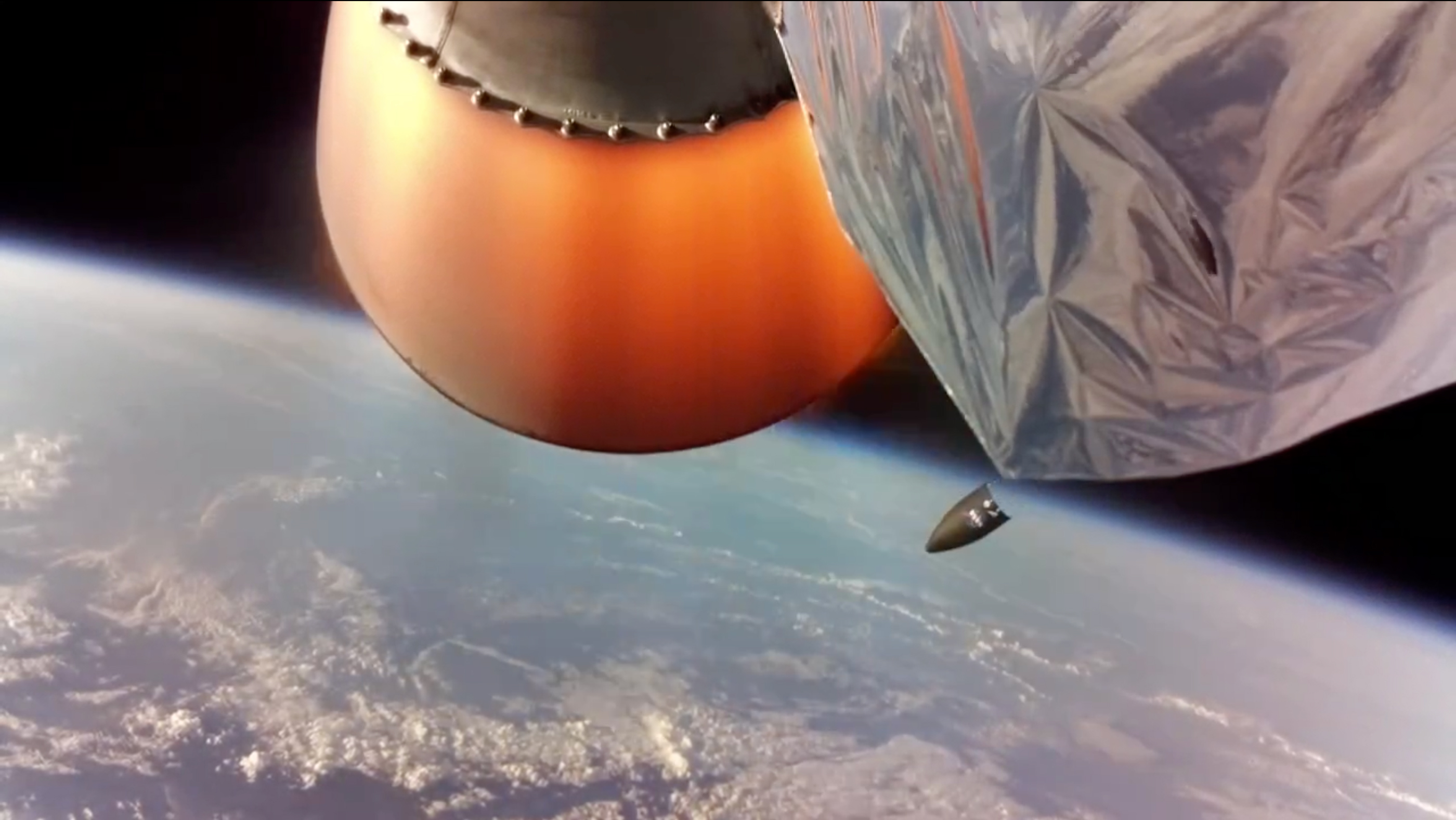 NASA ELaNa-19 mission fairing separation