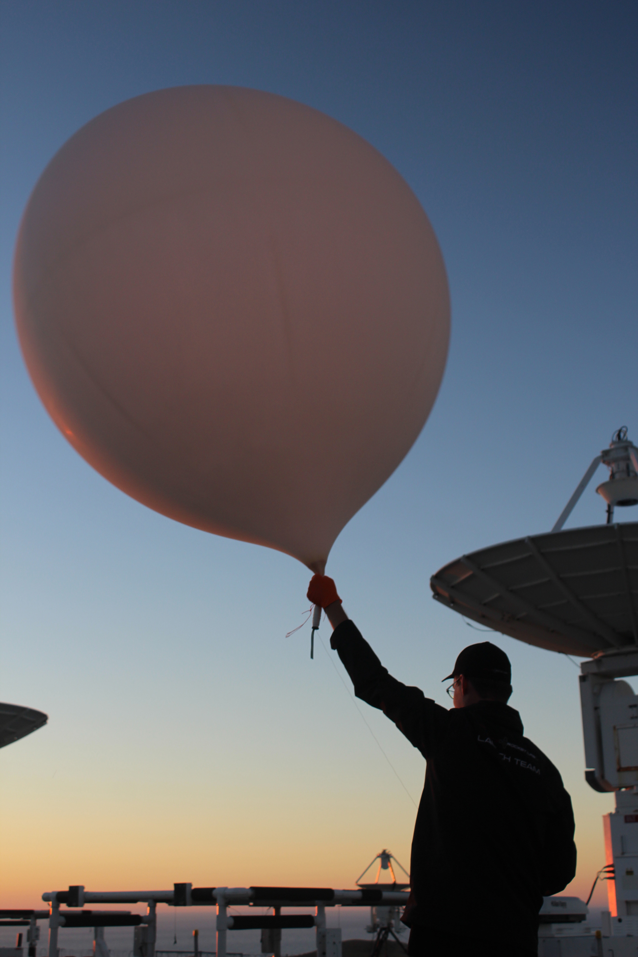 Weather Balloon release at Rocket Lab LC-1