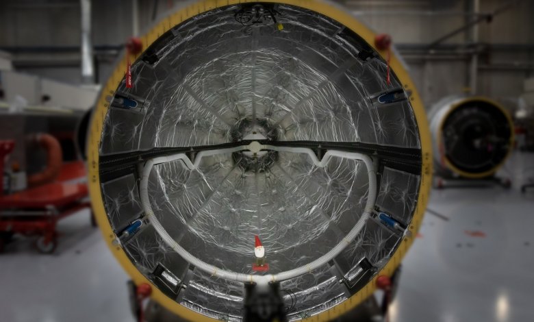 Gnome Chompski inside Electron's Fairing
